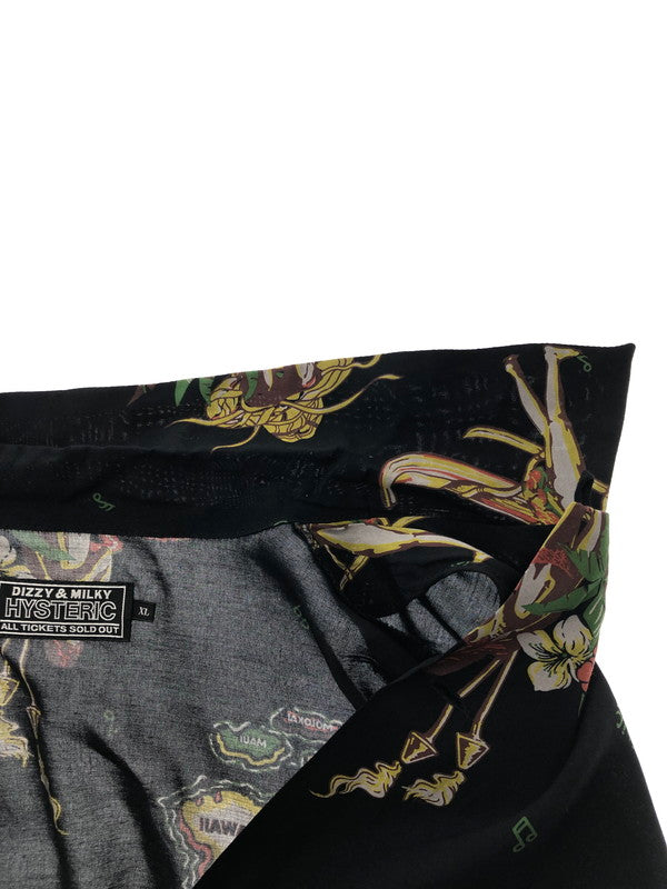 【中古品】【メンズ】 HYSTERIC GLAMOUR ヒステリックグラマー ISLAND DREAMS ALOHA SHIRT 02231AH07 アイランド ドリームス アロハシャツ トップス 140-260628-rt-14-tagh カラー：ブラック 万代Net店