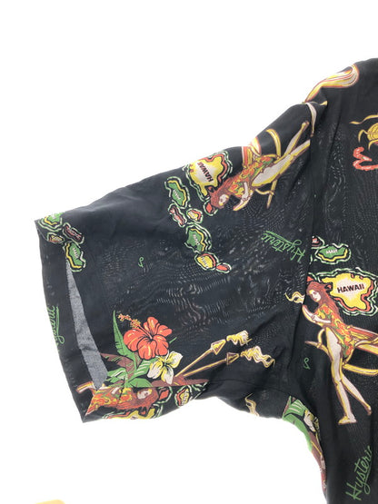 【中古品】【メンズ】 HYSTERIC GLAMOUR ヒステリックグラマー ISLAND DREAMS ALOHA SHIRT 02231AH07 アイランド ドリームス アロハシャツ トップス 140-260628-rt-14-tagh カラー：ブラック 万代Net店