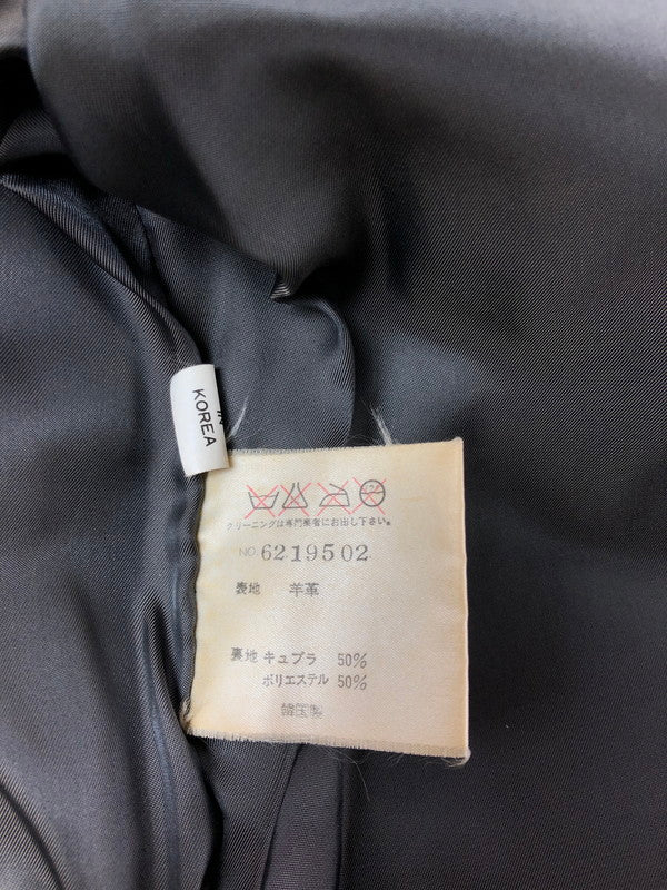 【現状渡し品】【メンズ】 INTERMEZZO インターメッツォ LEATHER COAT レザー コート アウター 146-260909-na-14-tagh サイズ：M カラー：ブラウン 万代Net店