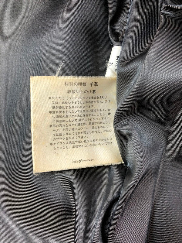 【現状渡し品】【メンズ】 INTERMEZZO インターメッツォ LEATHER COAT レザー コート アウター 146-260909-na-14-tagh サイズ：M カラー：ブラウン 万代Net店