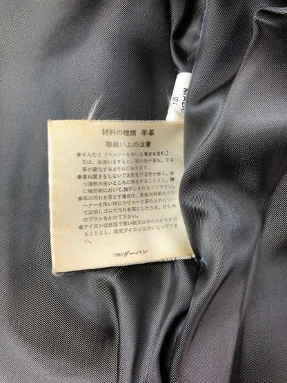 【現状渡し品】【メンズ】 INTERMEZZO インターメッツォ LEATHER COAT レザー コート アウター 146-260909-na-14-tagh サイズ：M カラー：ブラウン 万代Net店