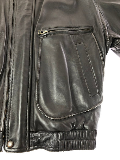 【現状渡し品】【メンズ】 INTERMEZZO インターメッツォ LEATHER ZIP UP JACKET 6259492 レザー ジップアップ ジャケット アウター 146-260909-na-13-tagh サイズ：M カラー：ダークブラウン 万代Net店