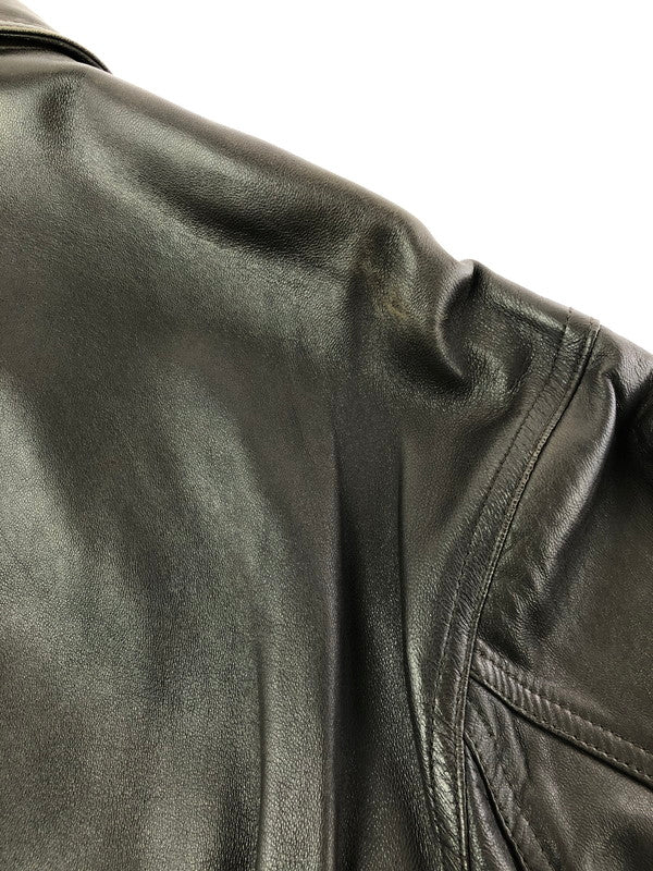 【現状渡し品】【メンズ】 INTERMEZZO インターメッツォ LEATHER ZIP UP JACKET 6259492 レザー ジップアップ ジャケット アウター 146-260909-na-13-tagh サイズ：M カラー：ダークブラウン 万代Net店
