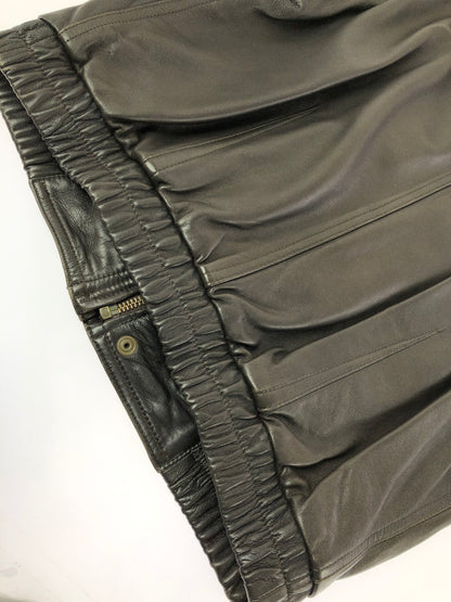 【現状渡し品】【メンズ】 INTERMEZZO インターメッツォ LEATHER ZIP UP JACKET 6259492 レザー ジップアップ ジャケット アウター 146-260909-na-13-tagh サイズ：M カラー：ダークブラウン 万代Net店
