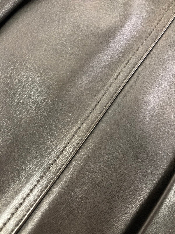 【現状渡し品】【メンズ】 INTERMEZZO インターメッツォ LEATHER ZIP UP JACKET 6259492 レザー ジップアップ ジャケット アウター 146-260909-na-13-tagh サイズ：M カラー：ダークブラウン 万代Net店