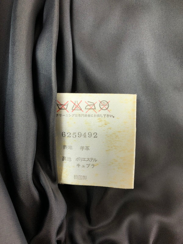 【現状渡し品】【メンズ】 INTERMEZZO インターメッツォ LEATHER ZIP UP JACKET 6259492 レザー ジップアップ ジャケット アウター 146-260909-na-13-tagh サイズ：M カラー：ダークブラウン 万代Net店