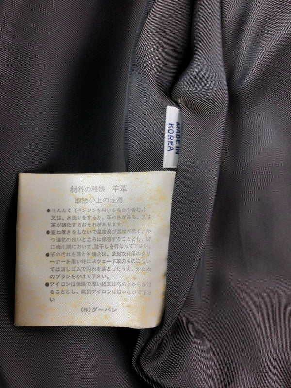 【現状渡し品】【メンズ】 INTERMEZZO インターメッツォ LEATHER ZIP UP JACKET 6259492 レザー ジップアップ ジャケット アウター 146-260909-na-13-tagh サイズ：M カラー：ダークブラウン 万代Net店