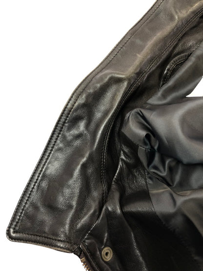【現状渡し品】【メンズ】 INTERMEZZO インターメッツォ LEATHER ZIP UP JACKET 6259492 レザー ジップアップ ジャケット アウター 146-260909-na-13-tagh サイズ：M カラー：ダークブラウン 万代Net店