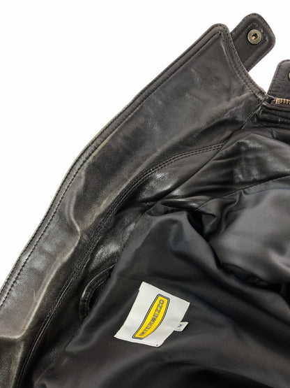 【現状渡し品】【メンズ】 INTERMEZZO インターメッツォ LEATHER ZIP UP JACKET 6259492 レザー ジップアップ ジャケット アウター 146-260909-na-13-tagh サイズ：M カラー：ダークブラウン 万代Net店