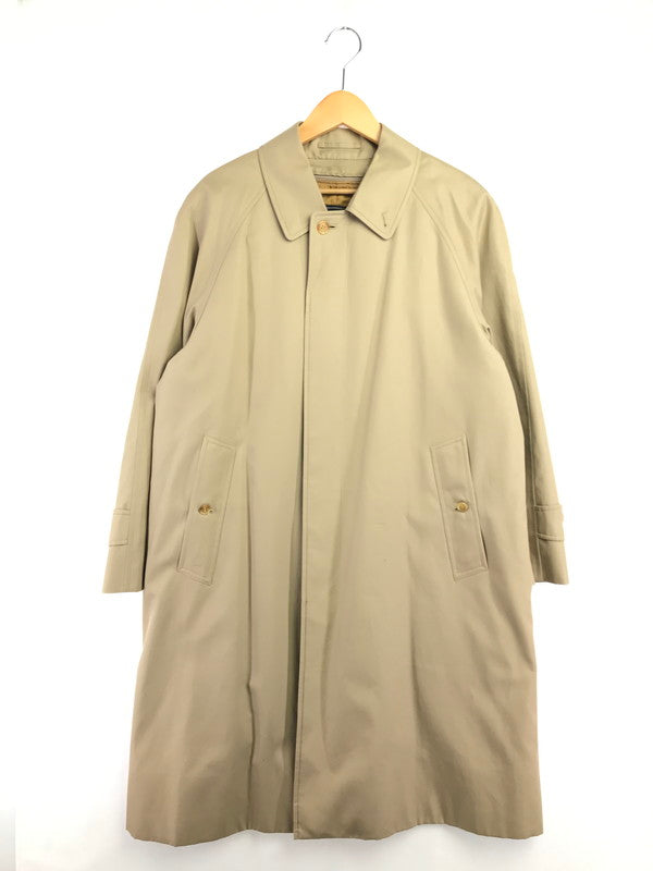 【中古品】【メンズ】 BURBERRYS バーバリーズ CHECK LINED BALMACAAN COAT チェックライナー付き バルマカーンコート ステンカラーコート アウター 141-260703-YY-16-tagh サイズ：165 カラー：ベージュ 万代Net店