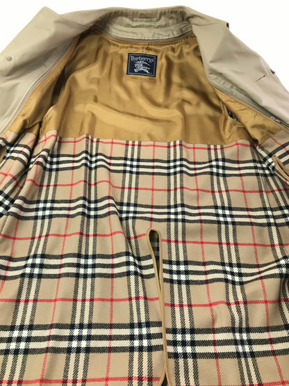 【中古品】【メンズ】 BURBERRYS バーバリーズ CHECK LINED BALMACAAN COAT チェックライナー付き バルマカーンコート ステンカラーコート アウター 141-260703-YY-16-tagh サイズ：165 カラー：ベージュ 万代Net店