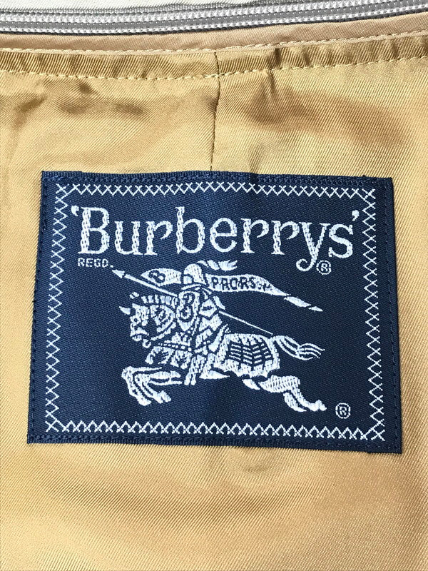 【中古品】【メンズ】 BURBERRYS バーバリーズ CHECK LINED BALMACAAN COAT チェックライナー付き バルマカーンコート ステンカラーコート アウター 141-260703-YY-16-tagh サイズ：165 カラー：ベージュ 万代Net店