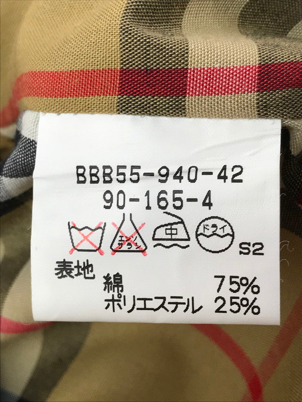 【中古品】【メンズ】 BURBERRYS バーバリーズ CHECK LINED BALMACAAN COAT チェックライナー付き バルマカーンコート ステンカラーコート アウター 141-260703-YY-16-tagh サイズ：165 カラー：ベージュ 万代Net店