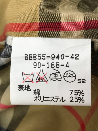 【中古品】【メンズ】 BURBERRYS バーバリーズ CHECK LINED BALMACAAN COAT チェックライナー付き バルマカーンコート ステンカラーコート アウター 141-260703-YY-16-tagh サイズ：165 カラー：ベージュ 万代Net店
