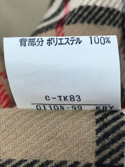 【中古品】【メンズ】 BURBERRYS バーバリーズ CHECK LINED BALMACAAN COAT チェックライナー付き バルマカーンコート ステンカラーコート アウター 141-260703-YY-16-tagh サイズ：165 カラー：ベージュ 万代Net店