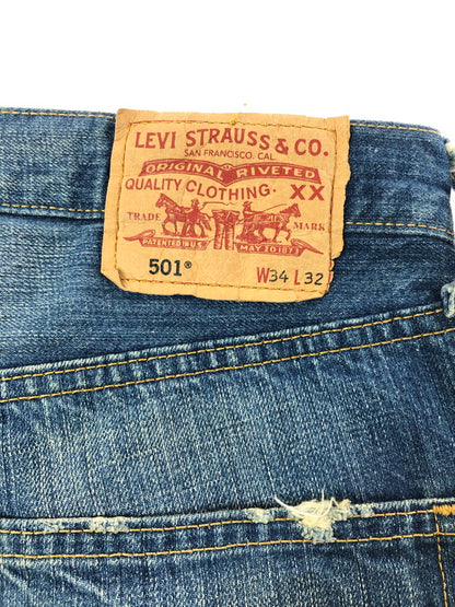 【現状渡し品】【メンズ】 LEVI'S リーバイス 00's 501 DENIM PANTS 03501-01 2000年代 501 デニム パンツ フィリピン製 ジーンズ 157-260702-rt-07-tag サイズ：W34 カラー：インディゴ 万代Net店