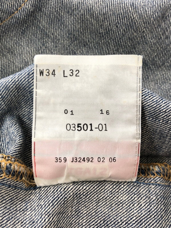 【中古品】【メンズ】 LEVI'S 00's 501 DENIM PANTS 03501-01 フィリピン製 501 デニム パンツ ボトムス ジーンズ 157-260627-rt-27-tagh サイズ：W34 カラー：インディゴ 万代Net店