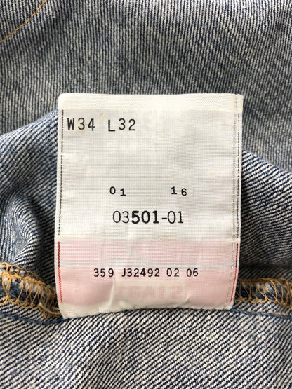 【中古品】【メンズ】 LEVI'S 00's 501 DENIM PANTS 03501-01 フィリピン製 501 デニム パンツ ボトムス ジーンズ 157-260627-rt-27-tagh サイズ：W34 カラー：インディゴ 万代Net店