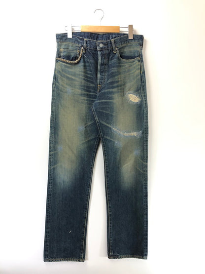 【現状渡し品】【メンズ】 HYSTERIC GLAMOUR ヒステリック グラマー 24SS STUDS DENIM PANTS 02241AP16 RCR加工 スタッズ デニム パンツ ジーンズ ボトムス 151-260627-rt-23-tagh サイズ：32 カラー：ブルー 万代Net店