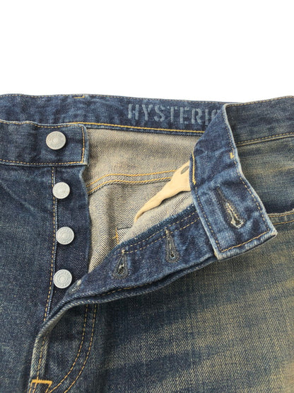 【現状渡し品】【メンズ】 HYSTERIC GLAMOUR ヒステリック グラマー 24SS STUDS DENIM PANTS 02241AP16 RCR加工 スタッズ デニム パンツ ジーンズ ボトムス 151-260627-rt-23-tagh サイズ：32 カラー：ブルー 万代Net店
