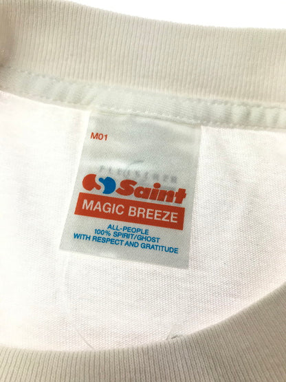 【中古品】【メンズ】 SAINT MICHAEL セントマイケル × BETTY BOOP ベティブープ コラボ S/S TEE SM-HR1-0000-C40 ショートスリーブ Tシャツ 半袖 トップス 142-260625-YY-04-tagh サイズ：L カラー：ホワイト 万代Net店