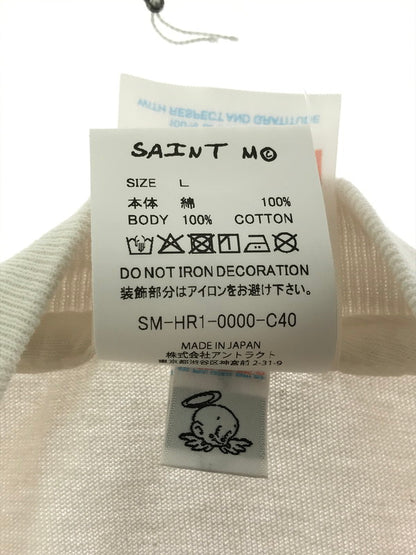 【中古品】【メンズ】 SAINT MICHAEL セントマイケル × BETTY BOOP ベティブープ コラボ S/S TEE SM-HR1-0000-C40 ショートスリーブ Tシャツ 半袖 トップス 142-260625-YY-04-tagh サイズ：L カラー：ホワイト 万代Net店