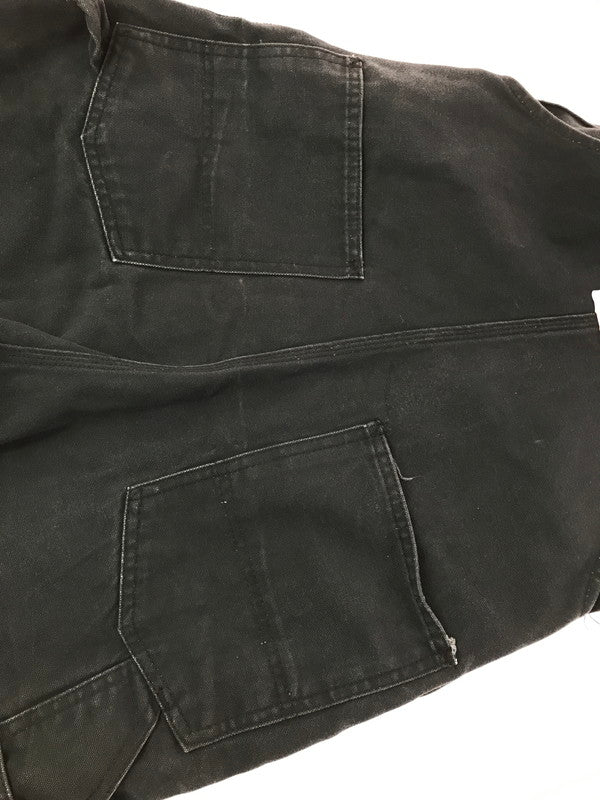 【中古品】【メンズ】 ROUND HOUSE ラウンドハウス DUCK DOUBLE KNEE OVERALLS ダック ダブルニー オーバーオール 157-260703-YY-19-tagh サイズ：30×32 カラー：ブラック 万代Net店