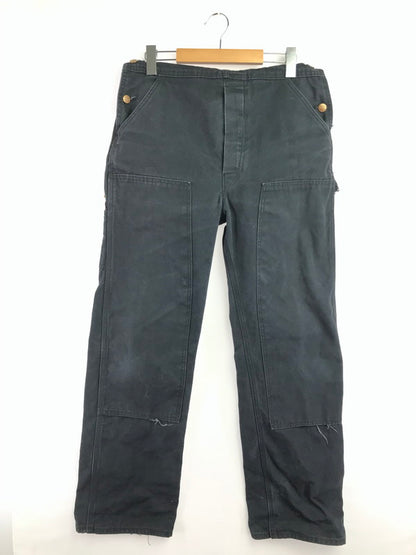 【中古品】【メンズ】 ROUND HOUSE ラウンドハウス DUCK DOUBLE KNEE OVERALLS ダック ダブルニー オーバーオール 157-260703-YY-19-tagh サイズ：30×32 カラー：ブラック 万代Net店