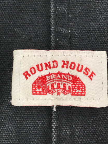 【中古品】【メンズ】 ROUND HOUSE ラウンドハウス DUCK DOUBLE KNEE OVERALLS ダック ダブルニー オーバーオール 157-260703-YY-19-tagh サイズ：30×32 カラー：ブラック 万代Net店