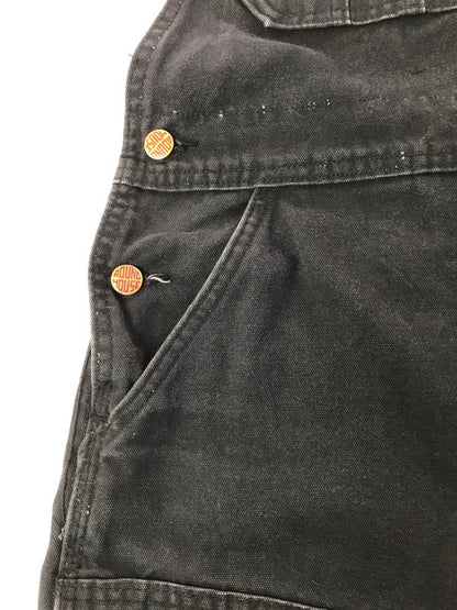 【中古品】【メンズ】 ROUND HOUSE ラウンドハウス DUCK DOUBLE KNEE OVERALLS ダック ダブルニー オーバーオール 157-260703-YY-19-tagh サイズ：30×32 カラー：ブラック 万代Net店