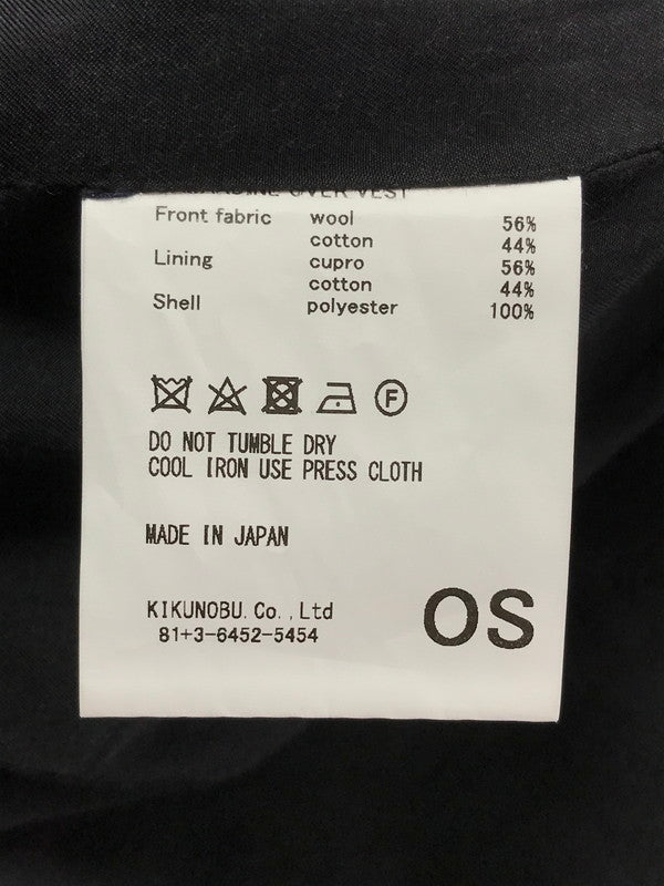 【中古品】【メンズ】 JieDa ジエダ GABARDINE OVER VEST JIE-20W-SH06-A ギャバジンオーバーベスト トップス 140-260703-YY-12-tagh サイズ：F カラー：ネイビー 万代Net店