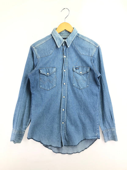 【現状渡し品】【メンズ】 WRANGLER ラングラー 80's DENIM SHIRT 80年代 デニム シャツ ヴィンテージ 146-260820-rt-06-tag サイズ：15.5 カラー：インディゴ 万代Net店