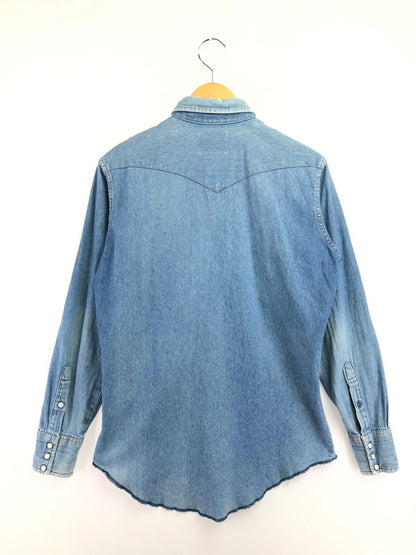 【現状渡し品】【メンズ】 WRANGLER ラングラー 80's DENIM SHIRT 80年代 デニム シャツ ヴィンテージ 146-260820-rt-06-tag サイズ：15.5 カラー：インディゴ 万代Net店