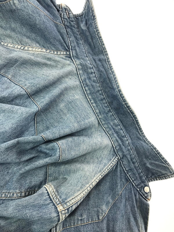 【現状渡し品】【メンズ】 WRANGLER ラングラー 80's DENIM SHIRT 80年代 デニム シャツ ヴィンテージ 146-260820-rt-06-tag サイズ：15.5 カラー：インディゴ 万代Net店