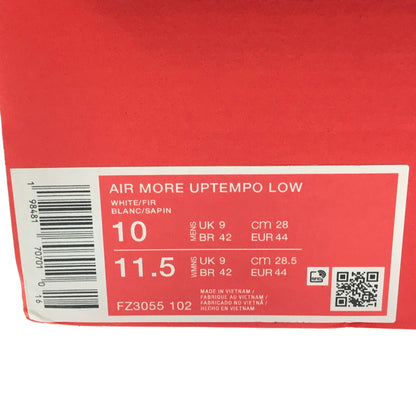 【中古美品】【メンズ】 NIKE ナイキ AIR MORE UPTEMPO LOW FZ3055-102 エア モア アップテンポ ロー スニーカー 靴 160-260706-na-02-tagh サイズ：28cm US 10 カラー：WHITE/FIR 万代Net店