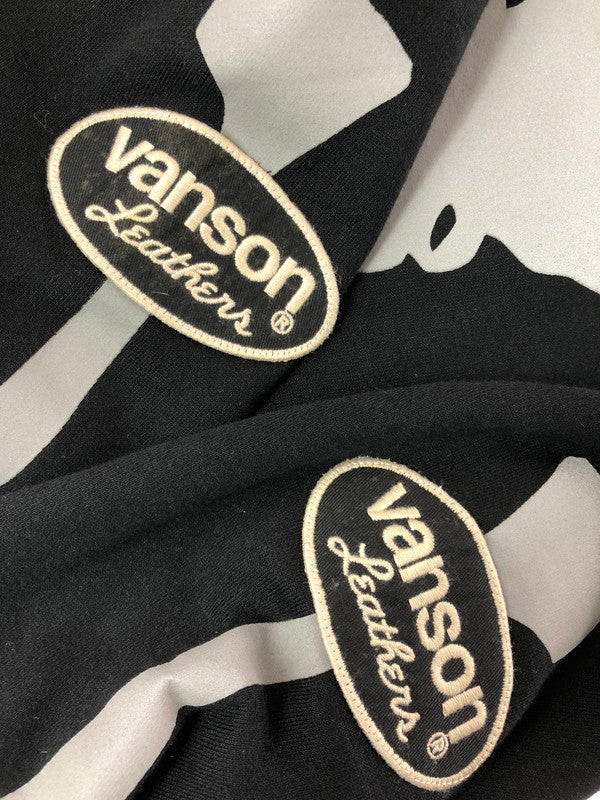 【中古品】【メンズ】 VANSON バンソン SKULL BONE FULL ZIP HOODIE スカル ボーン フルジップ フーディー 145-260702-rt-18-tag サイズ：XXL カラー：ブラック 万代Net店