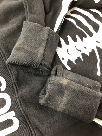 【中古品】【メンズ】 VANSON バンソン SKULL BONE FULL ZIP HOODIE スカル ボーン フルジップ フーディー 145-260702-rt-18-tag サイズ：XXL カラー：ブラック 万代Net店