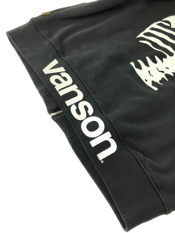 【中古品】【メンズ】 VANSON バンソン SKULL BONE FULL ZIP HOODIE スカル ボーン フルジップ フーディー 145-260702-rt-18-tag サイズ：XXL カラー：ブラック 万代Net店