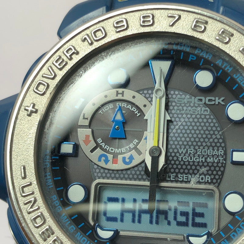 【現状渡し品】【メンズ】 G-SHOCK ジーショック MASTER OF G-SEA GWN-1000-2AJF アナログ デジタル タフソーラー 腕時計 196-260629-ty-03-tagh カラー：ブルー 万代Net店