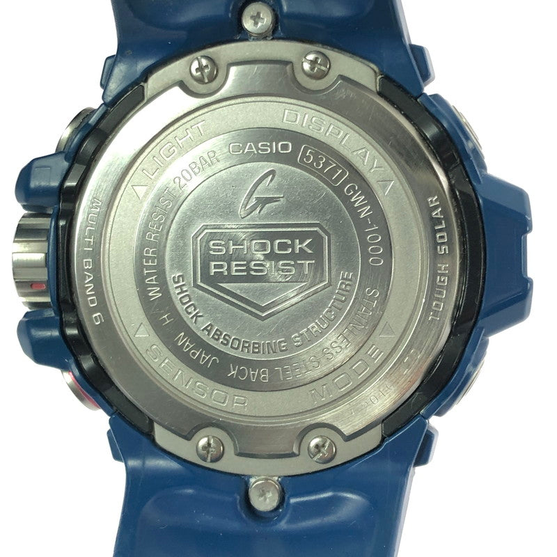 【現状渡し品】【メンズ】 G-SHOCK ジーショック MASTER OF G-SEA GWN-1000-2AJF アナログ デジタル タフソーラー 腕時計 196-260629-ty-03-tagh カラー：ブルー 万代Net店