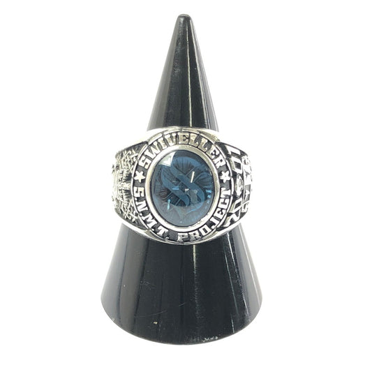 【中古品】【メンズ】 JOSTENS ジャスティンズ LTM 2001 STONE COLLEGE RING LTM刻印 2001年 ストーン カレッジ リング 指輪 アクセサリー 192-260629-ty-09-tagh カラー：シルバー 万代Net店
