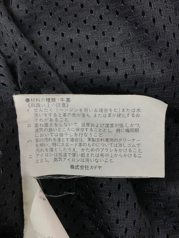 【中古品】【メンズ】 KADOYA カドヤ NEW CONCEPTER LEATHER RIDERS JACKET P-RJ2001 ニューコンセプター レザーライダースジャケット 韓国製 アウター 145-260703-YY-15-tagh サイズ：3L カラー：ブラック 万代Net店