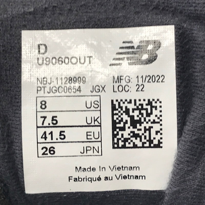 【中古品】【メンズ】 NEW BALANCE ニューバランス BEEF&BROCCOLI U9060OUT ビーフ＆ブロッコリー スニーカー 靴 162-260719-rt-29-tagh サイズ：26cm US8 カラー：ブラウン 万代Net店