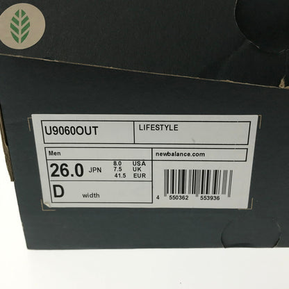 【中古品】【メンズ】 NEW BALANCE ニューバランス BEEF&BROCCOLI U9060OUT ビーフ＆ブロッコリー スニーカー 靴 162-260719-rt-29-tagh サイズ：26cm US8 カラー：ブラウン 万代Net店
