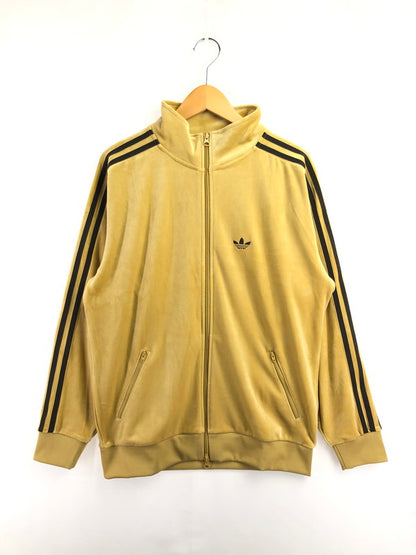 【中古品】【メンズ】 ADIDAS アディダス VELOUR TRACK JACKET ベロア トラック ジャケット ライトアウター 148-260702-rt-19-tag サイズ：XS カラー：イエロー系 万代Net店