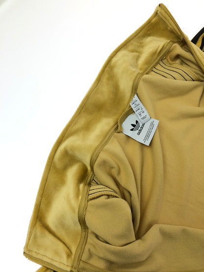 【中古品】【メンズ】 ADIDAS アディダス VELOUR TRACK JACKET ベロア トラック ジャケット ライトアウター 148-260702-rt-19-tag サイズ：XS カラー：イエロー系 万代Net店