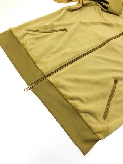 【中古品】【メンズ】 ADIDAS アディダス VELOUR TRACK JACKET ベロア トラック ジャケット ライトアウター 148-260702-rt-19-tag サイズ：XS カラー：イエロー系 万代Net店