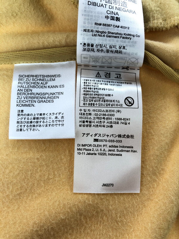 【中古品】【メンズ】 ADIDAS アディダス VELOUR TRACK JACKET ベロア トラック ジャケット ライトアウター 148-260702-rt-19-tag サイズ：XS カラー：イエロー系 万代Net店