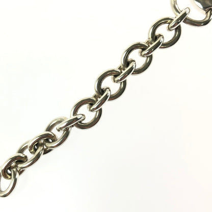 【中古品】【レディース】 GUCCI グッチ LOGO PLATE CHAIN BRACELET ロゴ プレート チェーン ブレスレット アクセサリー 182-260701-na-18-tagh サイズ：17 カラー：シルバー 万代Net店