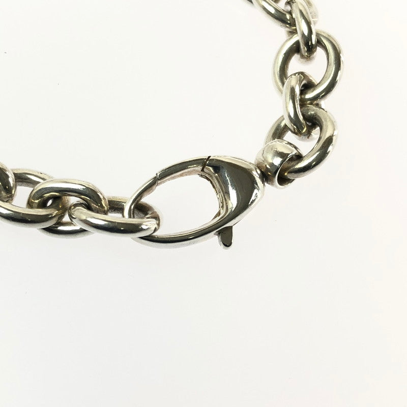 【中古品】【レディース】 GUCCI グッチ LOGO PLATE CHAIN BRACELET ロゴ プレート チェーン ブレスレット アクセサリー 182-260701-na-18-tagh サイズ：17 カラー：シルバー 万代Net店